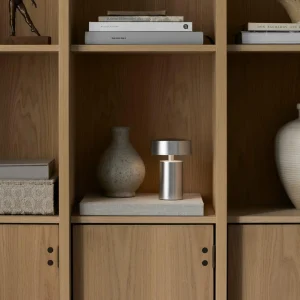 Audo Copenhagen Audo Column lampe de table batterie, IP44, alu^ Lampes Décoratives