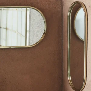 AYTM miroir Angui, doré, hauteur 78 cm, verre, acier^ Meubles & Aménagements