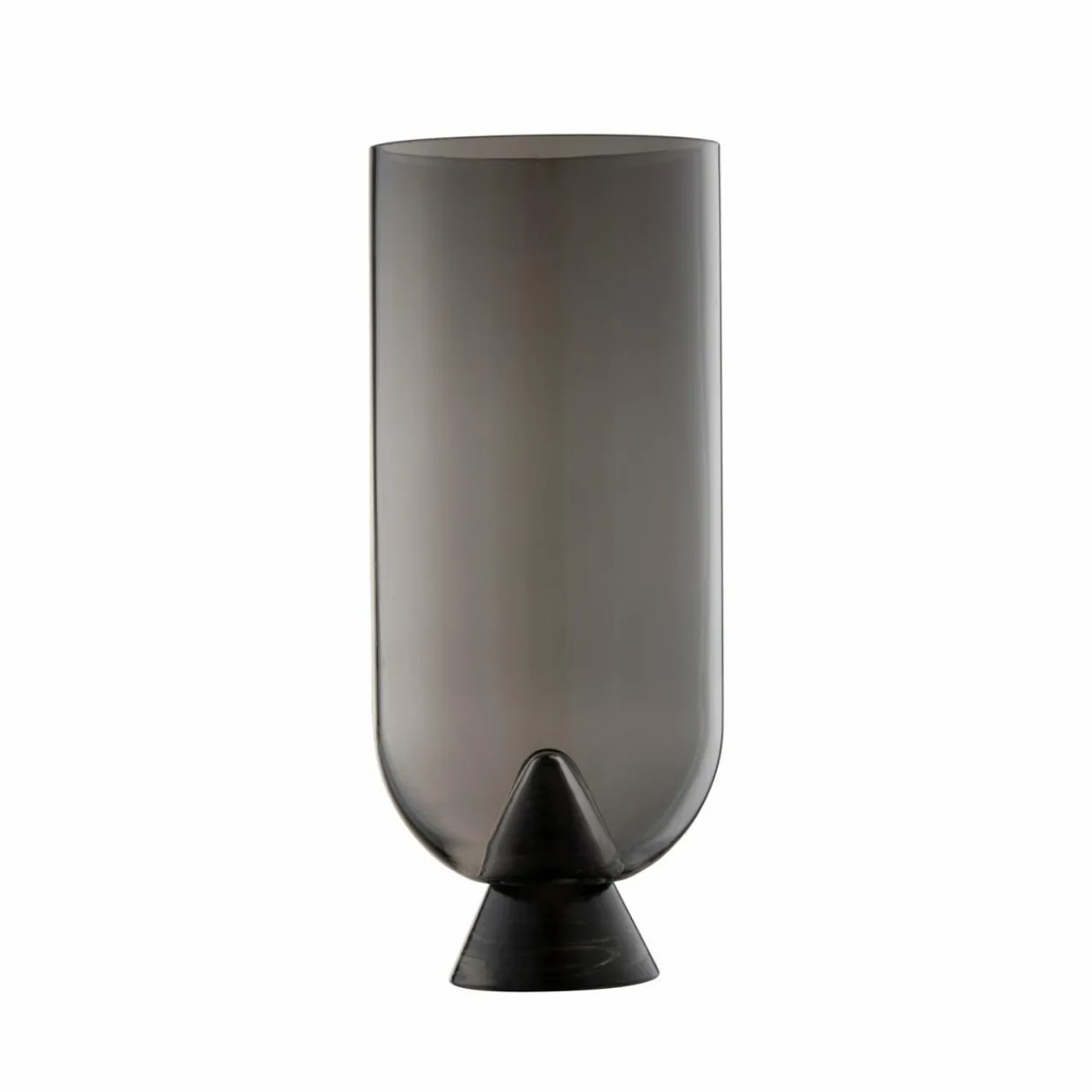 aytm_vase_glacies_gris_fum_hauteur__cm_verre_souffl__la_bouche_0.webp AYTM Vase Glacies, gris fumé, hauteur 29 cm, verre, soufflé à la bouche^ Meubles & Aménagements