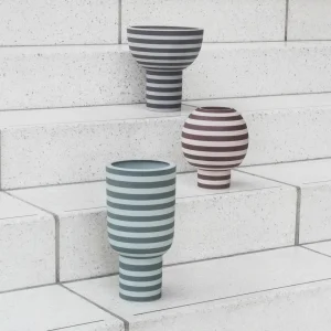 AYTM Vase Varia, vert, Ø 15 cm, hauteur 30 cm, céramique^ Meubles & Aménagements