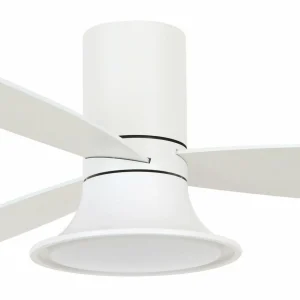 Beacon Lighting Beacon Ventilateur de plafond avec lumière Flusso blanc Ø 132 cm silencieux^ Ventilateurs
