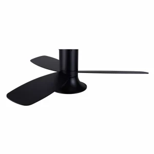 Beacon Lighting Beacon Ventilateur de plafond avec lumière Flusso noir 132cm silencieux^ Ventilateurs