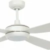 Beacon Lighting Beacon Ventilateur de plafond avec lumière Slipstream, blanc, silencieux^ Ventilateurs