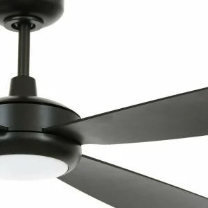 Beacon Lighting Beacon Ventilateur de plafond avec lumière Slipstream, noir, silencieux^ Ventilateurs