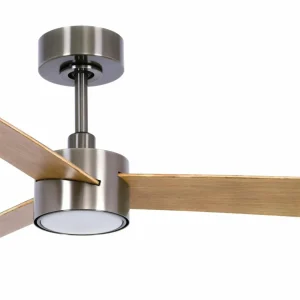 Beacon Lighting Beacon ventilateur de plafond lumière Climate IV nickel/teck silencieux^ Ventilateurs
