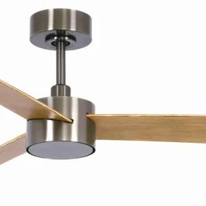 Beacon Lighting Beacon ventilateur de plafond lumière Climate IV nickel/teck silencieux^ Ventilateurs