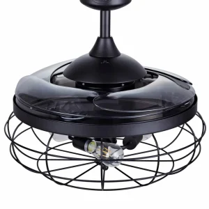 Beacon Lighting Beacon ventilateur de plafond lumière Fanaway Industri noir silencieux^ Ventilateurs
