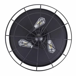 Beacon Lighting Beacon ventilateur de plafond lumière Fanaway Industri noir silencieux^ Ventilateurs