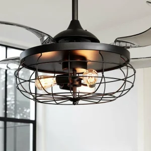 Beacon Lighting Beacon ventilateur de plafond lumière Fanaway Industri noir silencieux^ Ventilateurs