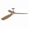 Beacon Lighting Beacon Ventilateur de plafond Moto, couleur nickel, Ø 132 cm, silencieux^ Ventilateurs