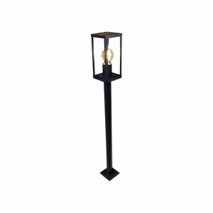 Eco-Light Borne Karo, 100 cm, décor bois^ Bornes Éclairage Extérieur