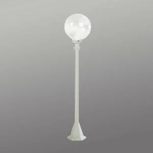 Albert Leuchten Borne lumineuse blanche en verre à bulles^ Bornes Éclairage Extérieur
