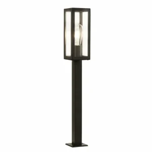 Searchlight Borne lumineuse Box en acier inoxydable, noire^ Bornes Éclairage Extérieur
