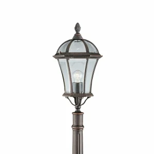 Searchlight Borne lumineuse Capri en aluminium, à une lampe^ Bornes Éclairage Extérieur
