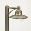 Albert Leuchten Borne lumineuse Carla avec bras, brun/laiton^ Bornes Éclairage Extérieur