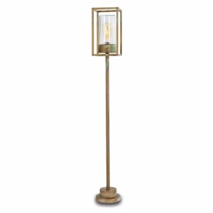 Moretti Luce Borne lumineuse Cubic³ 3371 laiton ancien/transp.^ Bornes Éclairage Extérieur