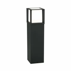 ORION Borne lumineuse Henry, noir, hauteur 60 cm, alu/inox^ Bornes Éclairage Extérieur