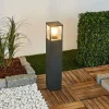 Lucande Borne lumineuse Klemens, gris graphite, 65 cm^ Bornes Éclairage Extérieur