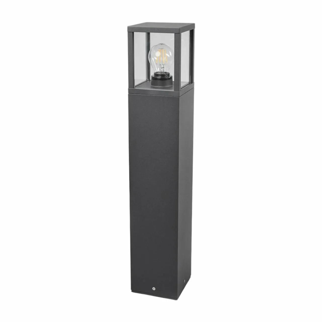 borne_lumineuse_klemens_gris_graphite_cm_1.webp Lucande Borne lumineuse Klemens, gris graphite, 65 cm^ Bornes Éclairage Extérieur