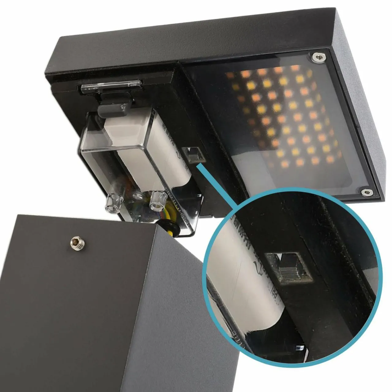 Deko-Light Borne lumineuse LED Lerna, hauteur 100 cm, CCT, gris, prises de courant^ Bornes Éclairage Extérieur