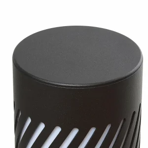 Lindby Borne lumineuse Lurinda, noir, aluminium, Ø 10,5 cm^ Bornes Éclairage Extérieur