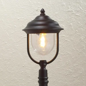 Konstsmide Borne lumineuse romantique Parma noire^ Bornes Éclairage Extérieur
