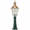 K.S. Verlichting Borne lumineuse traditionnelle Pantar verte^ Bornes Éclairage Extérieur