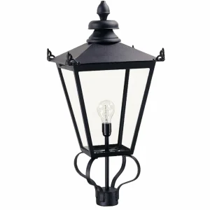 Elstead Borne lumineuse Wilmslow noire à 1 lampe, 82,5 cm^ Bornes Éclairage Extérieur