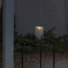 Konstsmide Christmas Bougie décorative LED IP44 blanc crème fondu 18,4cm^ Lumière De Noël