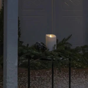 Konstsmide Christmas Bougie décorative LED IP44 blanc crème fondu 18,4cm^ Lumière De Noël