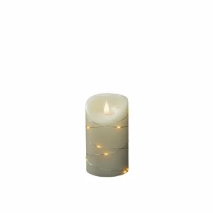 Konstsmide Christmas Bougie en cire LED blanche couleur de lumière blanc chaud 17,8 cm^ Lumière De Noël