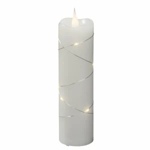 Konstsmide Christmas Bougie en cire LED blanche couleur de lumière blanc chaud 17,8 cm^ Lumière De Noël