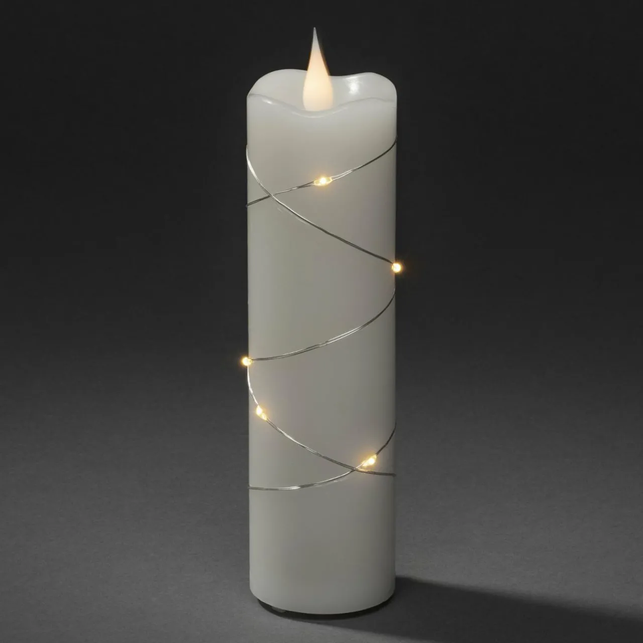 bougie_en_cire_led_blanche_couleur_de_lumire_blanc_chaud__cm_3.webp Konstsmide Christmas Bougie en cire LED blanche couleur de lumière blanc chaud 17,8 cm^ Lumière De Noël