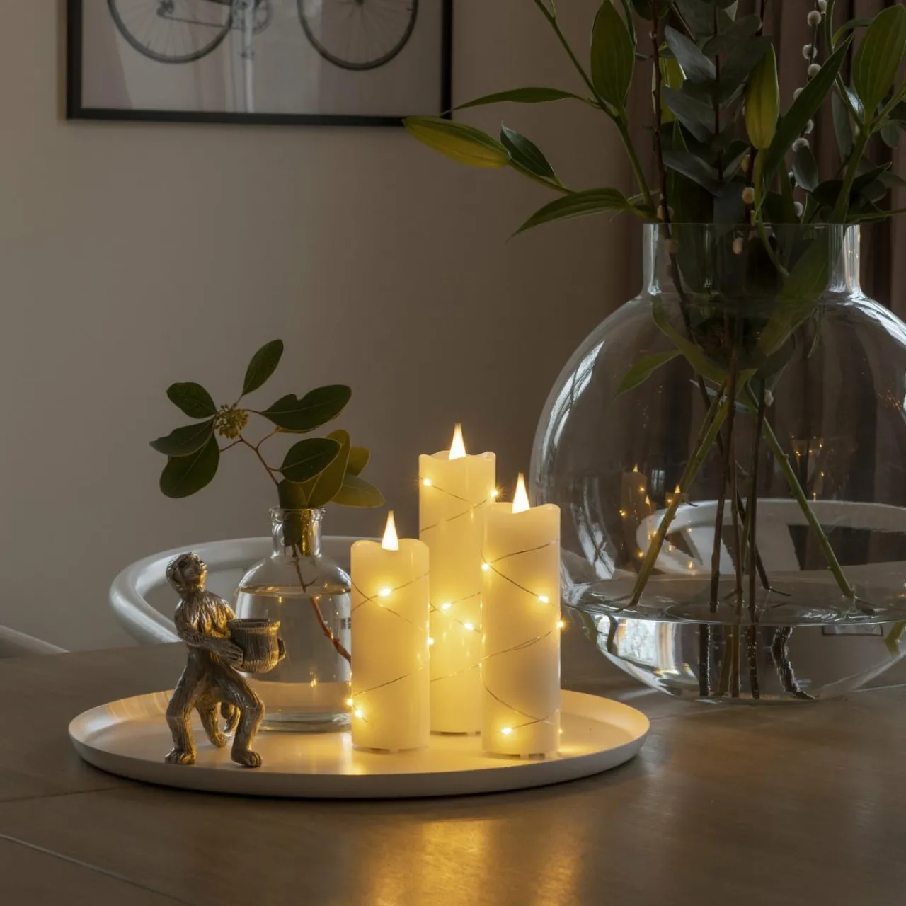bougie_en_cire_led_crme_couleur_de_lumire_ambre__cm_0.webp Konstsmide Christmas Bougie en cire LED crème couleur de lumière ambre 15,2 cm^ Lumière De Noël