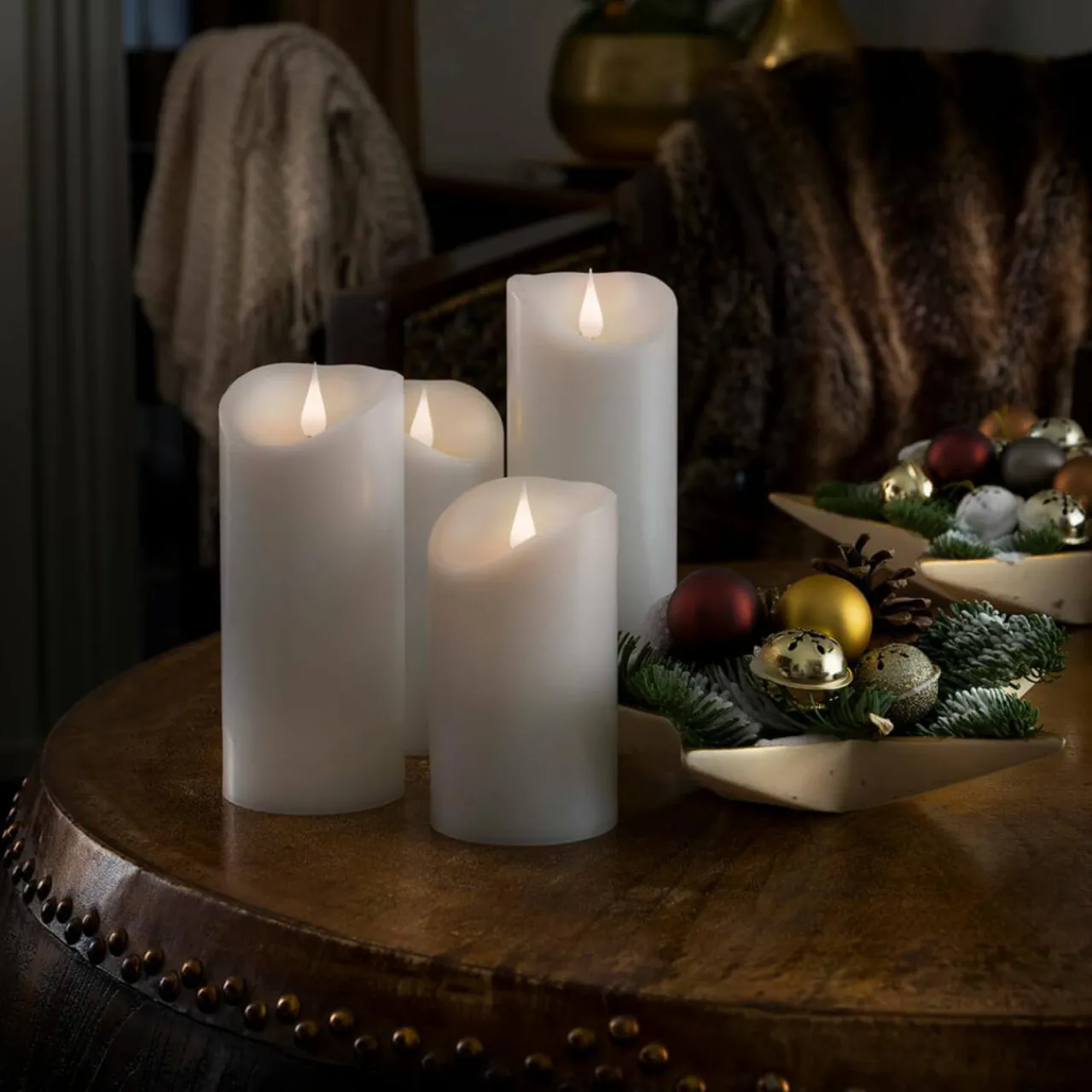 bougie_led_cire_vritable__avec_flamme_d_0.webp Konstsmide Christmas Bougie LED Cire véritable - avec flamme 3D^ Lumière De Noël