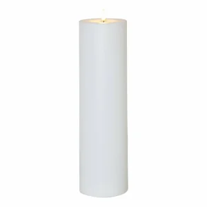 STAR TRADING Bougie LED Flamme Rak 37,5 cm blanc Plastique Fonctionnement sur piles^ Lumière De Noël