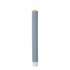 STAR TRADING Bougie LED Flamme Stripe, bleu, 25 cm, pile de cire, set de 2 pièces^ Lumière De Noël