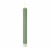 STAR TRADING Bougie LED Flamme Stripe, vert, 25 cm, pile de cire Set de 2 pièces^ Lumière De Noël