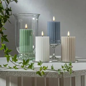STAR TRADING Bougie LED Ruban LED blanc 15 cm cire véritable Fonctionnement sur piles^ Lumière De Noël