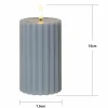 STAR TRADING Bougie LED Ruban LED bleu 15 cm cire véritable Fonctionnement sur piles^ Lumière De Noël