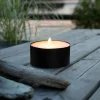 STAR TRADING Bougie LED Torch Candle noir Métal/cire Fonctionnement sur piles^ Lampes Décoratives