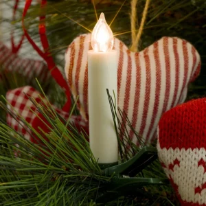 Konstsmide Christmas Bougies de sapin LED à piles blanches 10 pcs^ Lumière De Noël