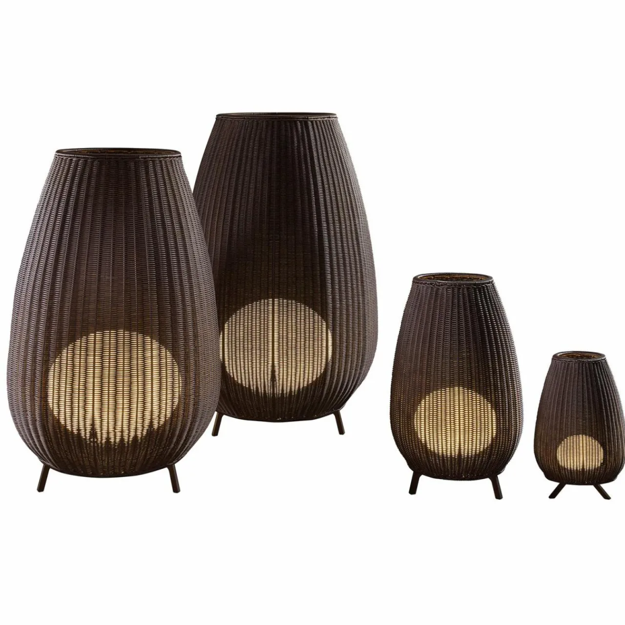 bover_amphora_lampe_de_terrasse_led_brun_rotin_1.webp Bover Amphora lampe de terrasse LED, brun rotin^ Lampes Décoratives