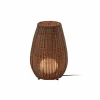 Bover lampe de table LED Amphora, brun/marron-rattan, 47 cm^ Lampes Décoratives
