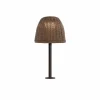 Bover lampe de table LED Atticus, brun graphite/brun, hauteur 50 cm^ Lampes Décoratives