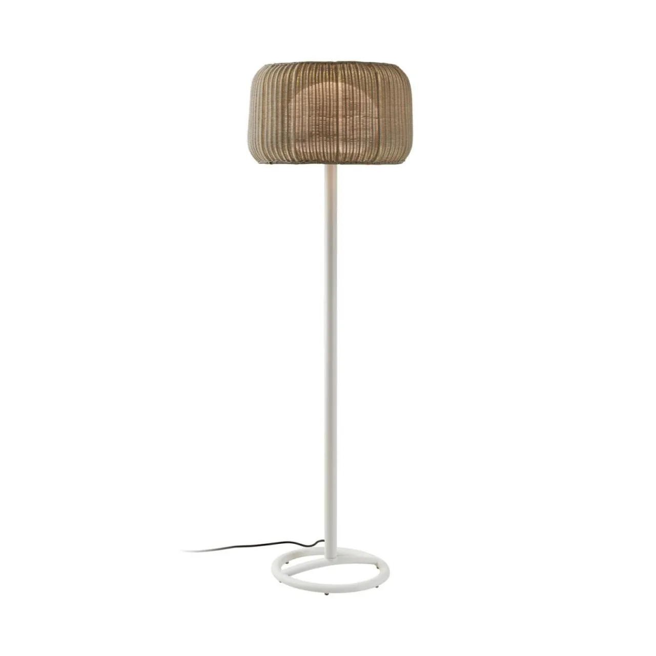 Bover lampe de terrasse Fora P, blanc naturel/beige, hauteur 165 cm,^ Luminaires De Terrasse