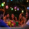 Calex Guirlande lumineuse LED Vibey, longueur 10 m, télécommande, RGBIC,^ Lampes Décoratives