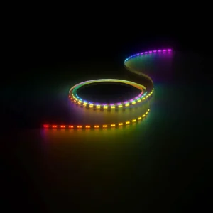 Calex Ruban LED Vibey, longueur 2 m, fiche, télécommande, RVB, CCT^ Lampes Décoratives