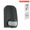 Telefunken Capteur de mouvement Funchal LED 1 000 W max noir^ Détecteurs De Mouvement