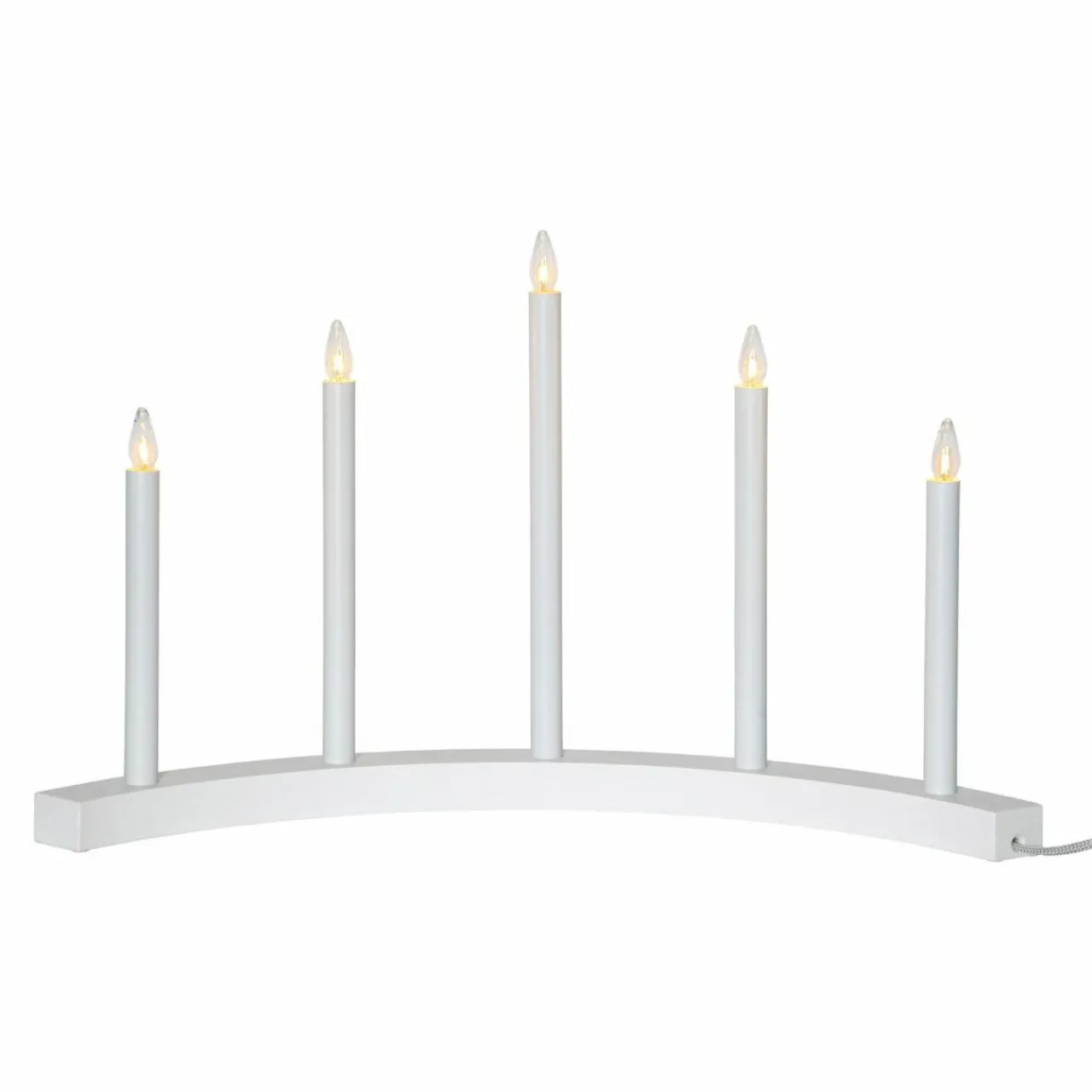 chandelier_accent__neuf_lampes_blanc_1.webp STAR TRADING Chandelier Accent à neuf lampes, blanc^ Lumière De Noël